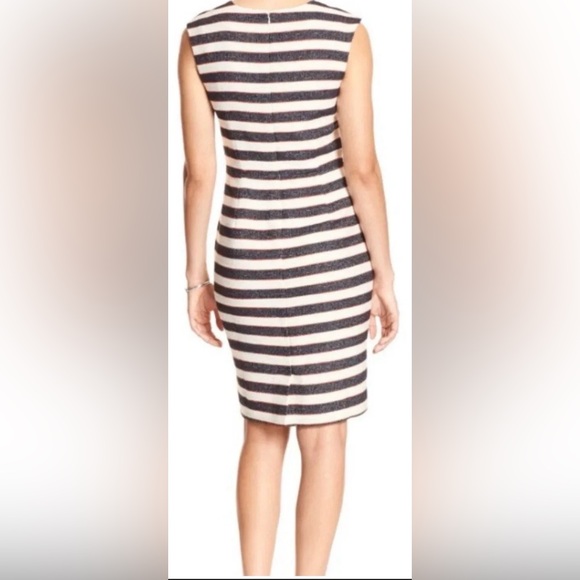 NWT Banana Republic Dress & Blazer Set in navy & red  - Size 4 Dress / 6P Blazer - Picture 4 of 10